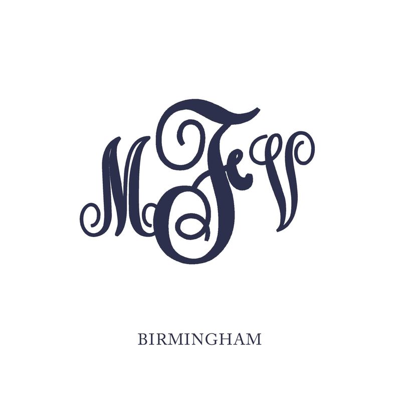 Wallace Monograms - Birmingham. See samples of this monogram by searching #wpc_birmingham on social media.